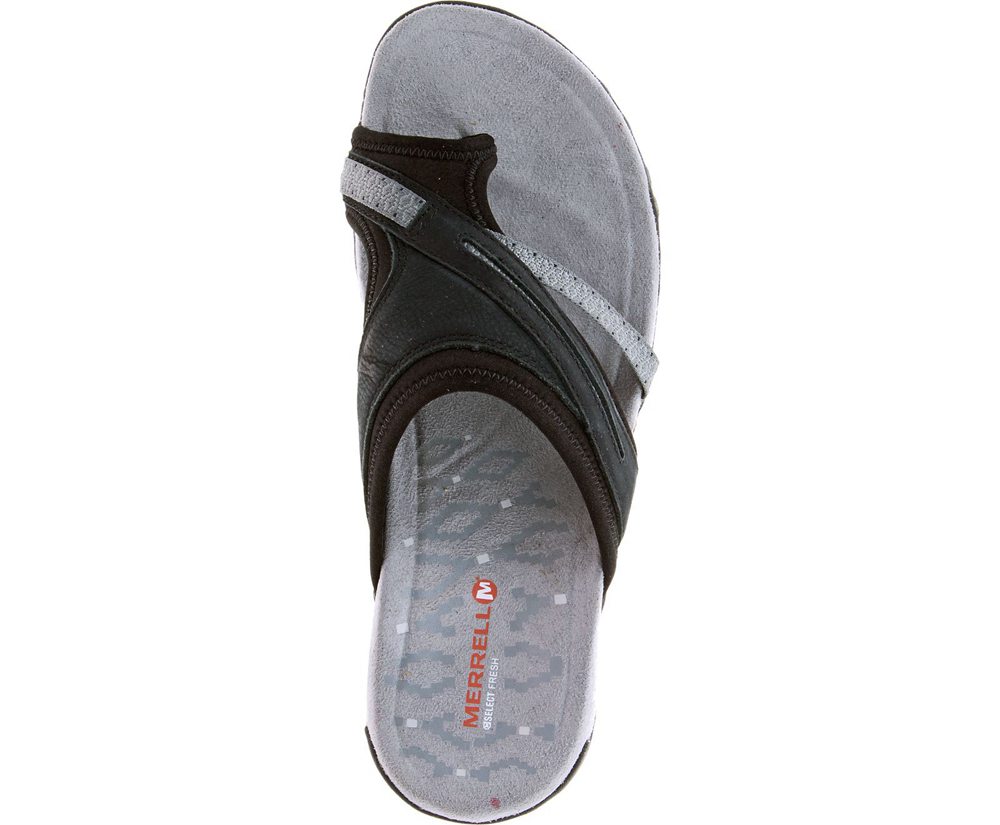 Sandalias Mujer - Merrell Terran Post Ii - Blancas/Negras - YCLI-46928